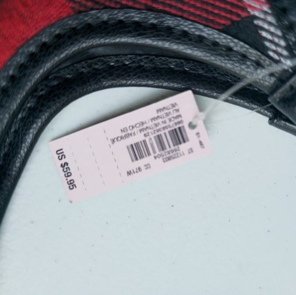 Victoria’s Secret Plaid Tote Bag Weekender Travel Red Black. - Picture 4 of 12